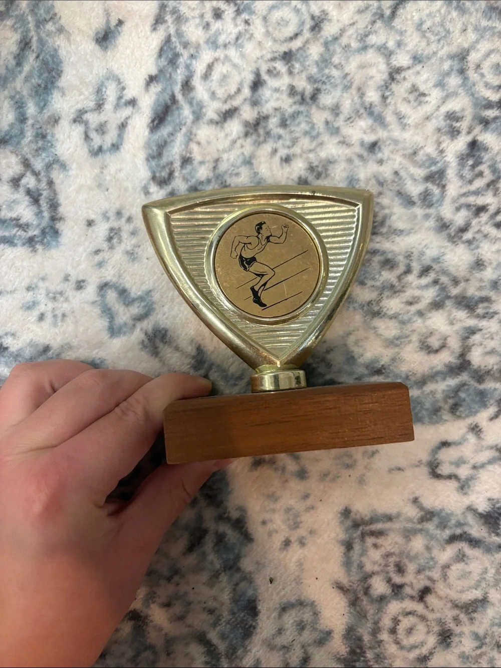 Men's Silver-Tone Football Trophies